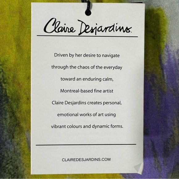 Claire Desjardins Floral Tunic Top Dolman Sleeves NWT - Picture 9 of 11